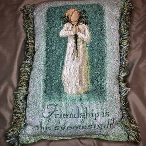 Willow Tree Friendship Throw Pillow